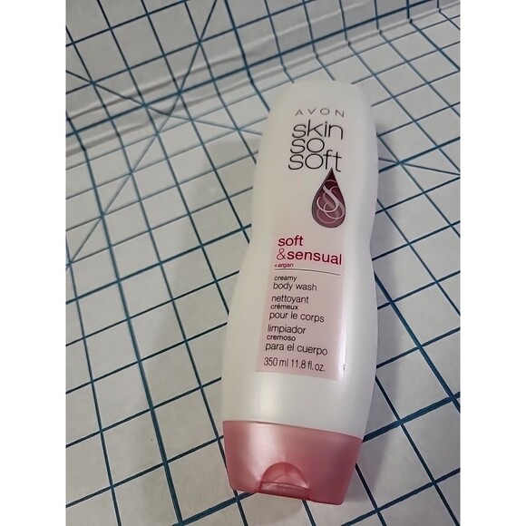 Avon SKIN SO SOFT Soft & sensual + Argan creamy body wash 11.8 fl. oz. NOS NIP - Picture 7 of 7